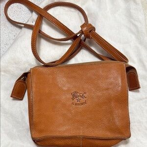 Il Bisonte Tan Leather Crossbody Bag
